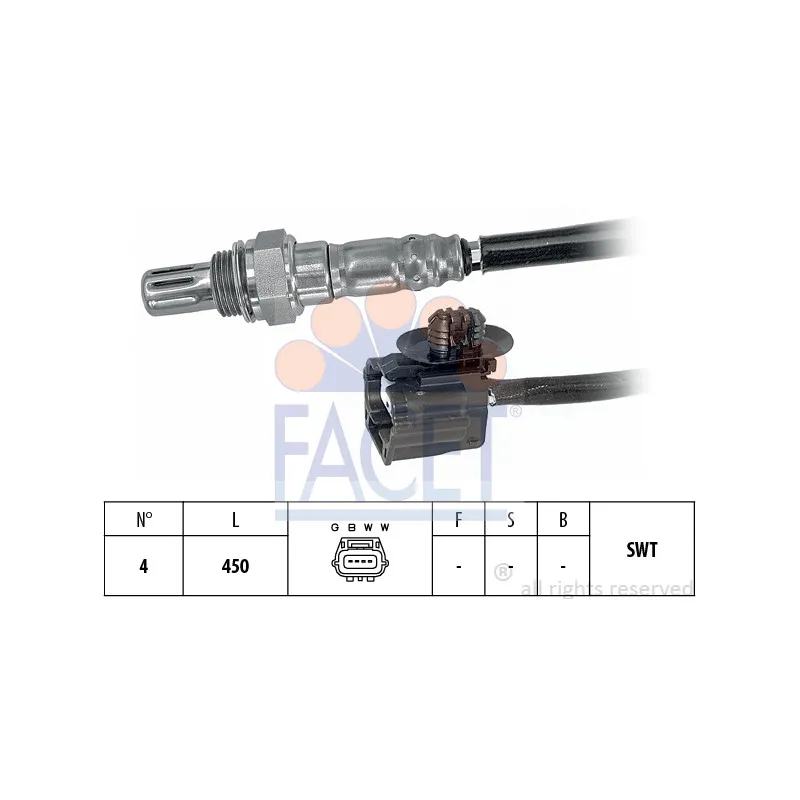 Sonde lambda FACET 10.8117