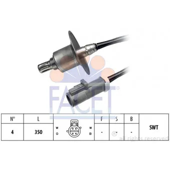 Sonde lambda FACET 10.8149