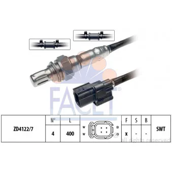 Sonde lambda FACET 10.8151
