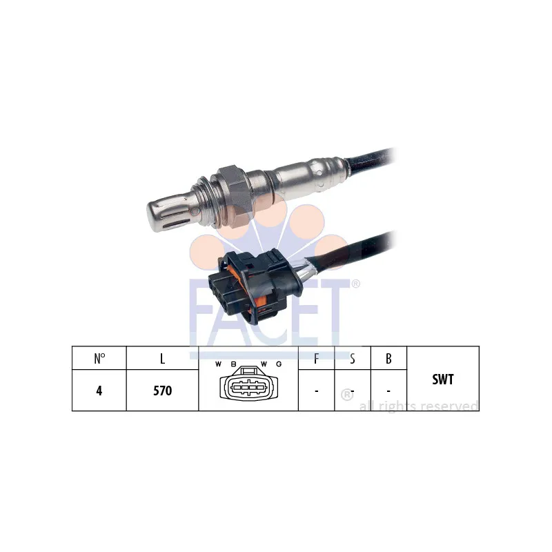 Sonde lambda FACET 10.8168