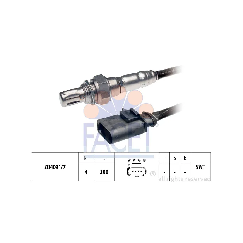 Sonde lambda FACET 10.8170