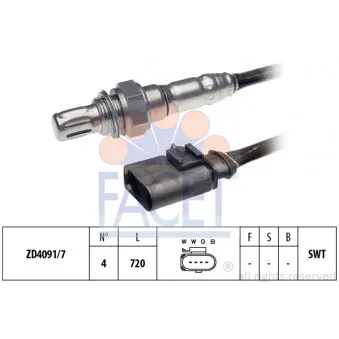 Sonde lambda FACET 10.8173