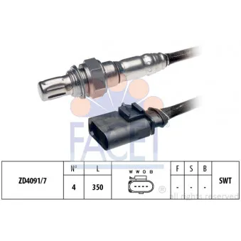 Sonde lambda FACET 10.8176