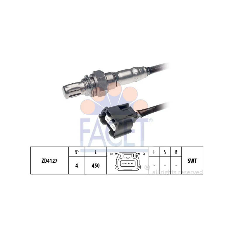 Sonde lambda FACET 10.8178