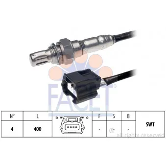 Sonde lambda FACET 10.8179