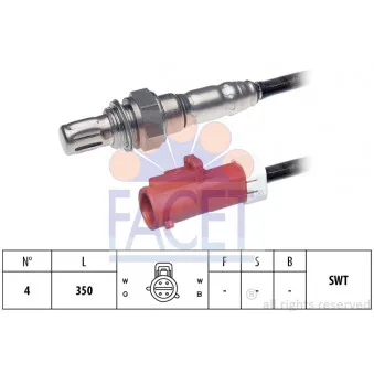 Sonde lambda FACET 10.8183