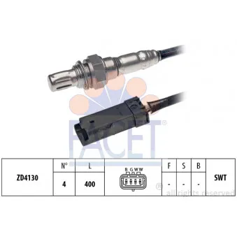 Sonde lambda FACET 10.8196