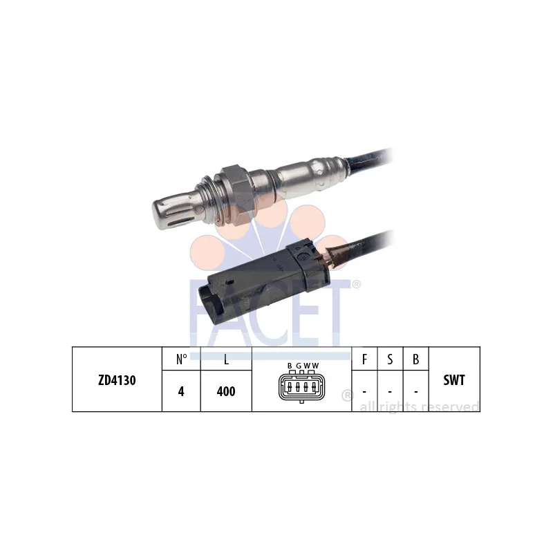 Sonde lambda FACET 10.8196