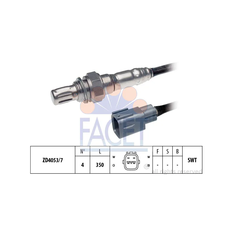 Sonde lambda FACET 10.8197