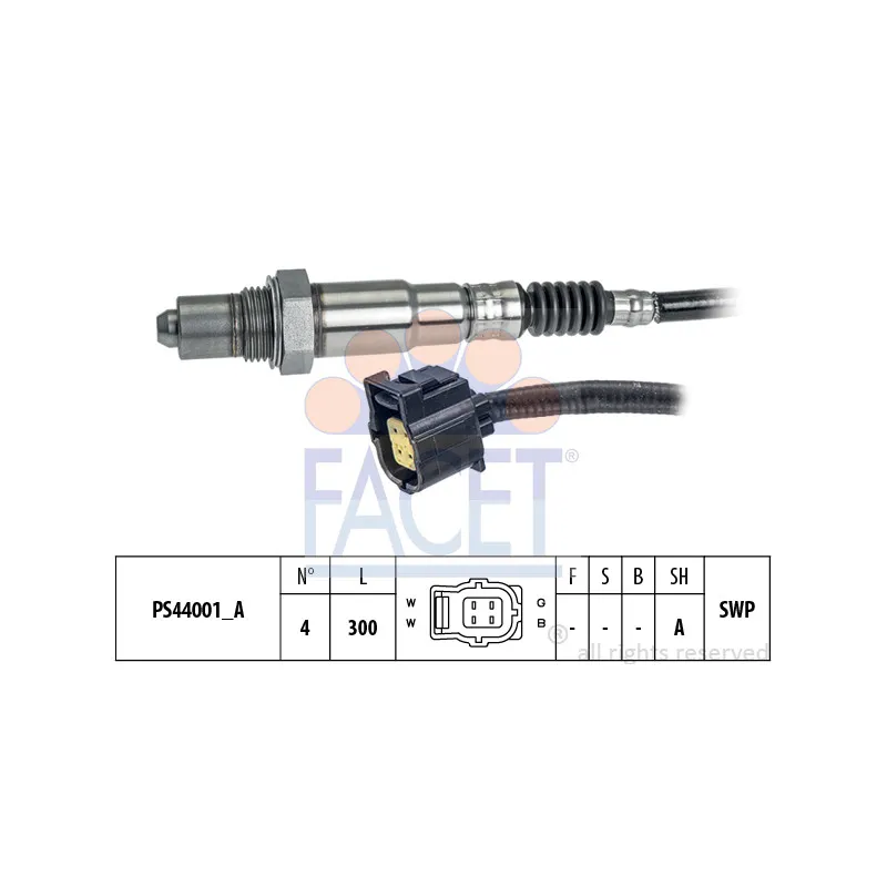 Sonde lambda FACET 10.8202