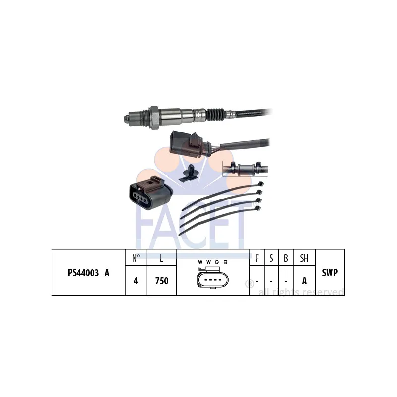 Sonde lambda FACET 10.8204