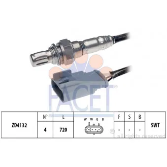 Sonde lambda FACET 10.8208