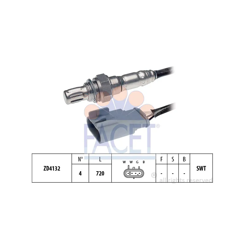 Sonde lambda FACET 10.8208