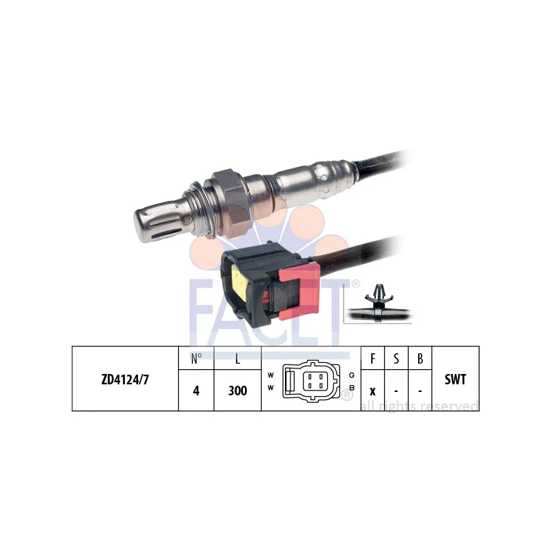 Sonde lambda FACET 10.8212