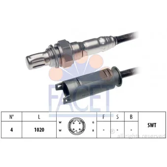 Sonde lambda FACET 10.8213