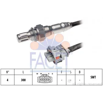 Sonde lambda FACET 10.8214
