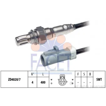 Sonde lambda FACET 10.8219