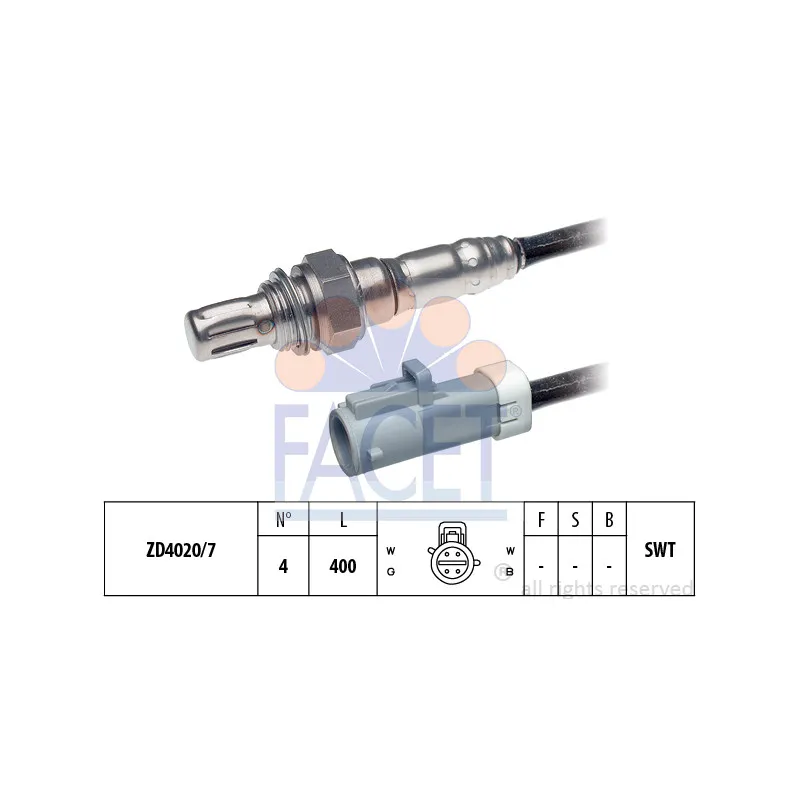 Sonde lambda FACET 10.8219