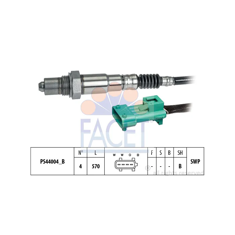 Sonde lambda FACET 10.8220