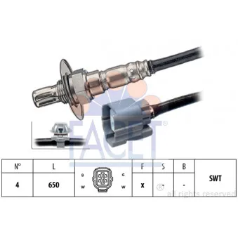 Sonde lambda FACET 10.8223