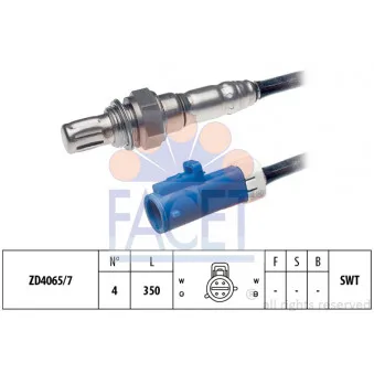 Sonde lambda FACET 10.8224