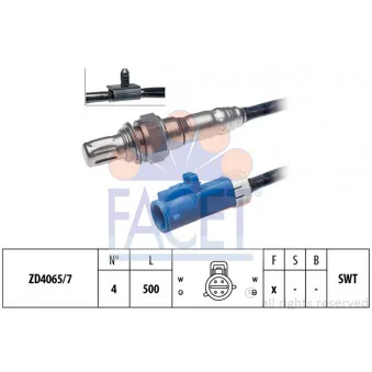 Sonde lambda FACET 10.8229