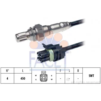 Sonde lambda FACET 10.8232