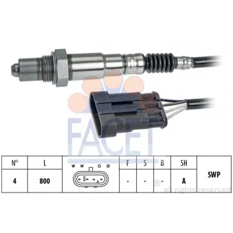 Sonde lambda FACET 10.8239