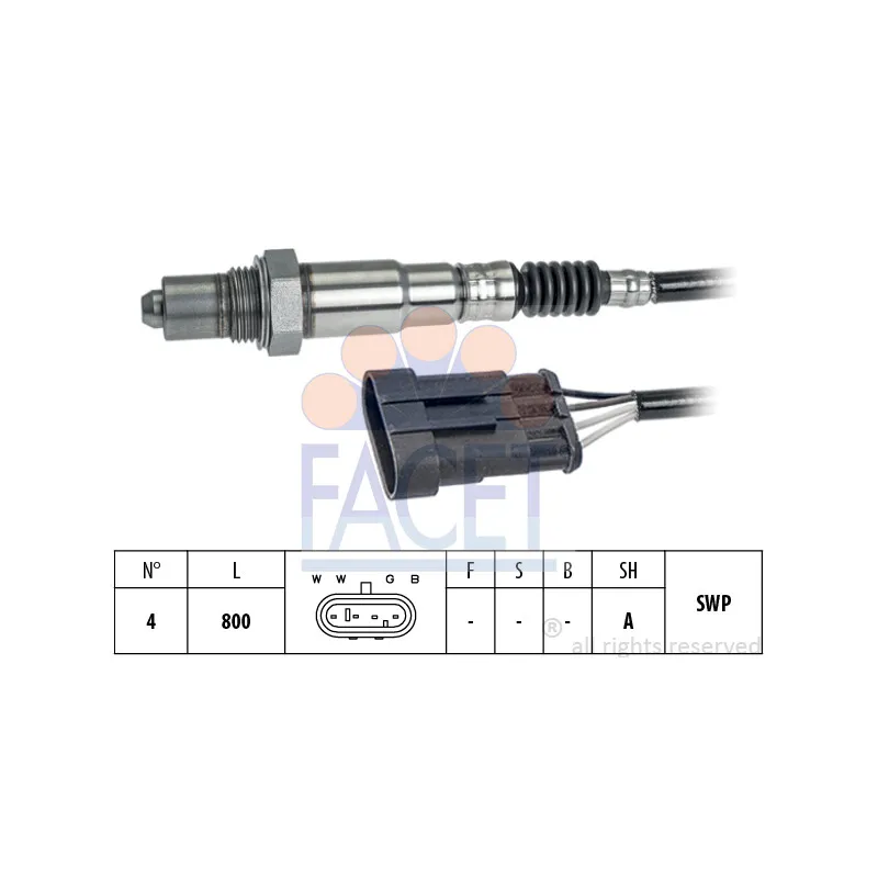 Sonde lambda FACET 10.8239