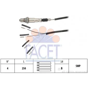 Sonde lambda FACET 10.8240