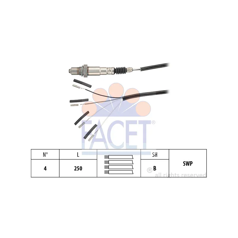 Sonde lambda FACET 10.8240