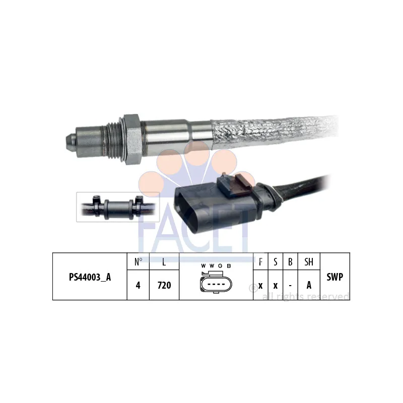 Sonde lambda FACET 10.8244