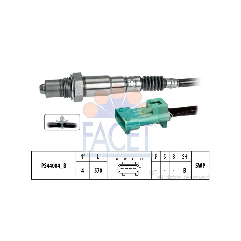 Sonde lambda FACET 10.8246