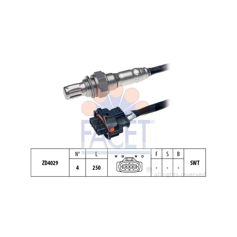 Sonde lambda FACET 10.8249