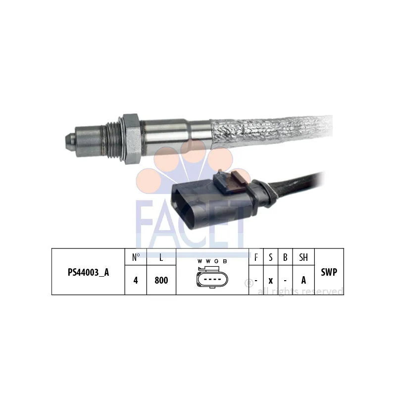 Sonde lambda FACET 10.8250