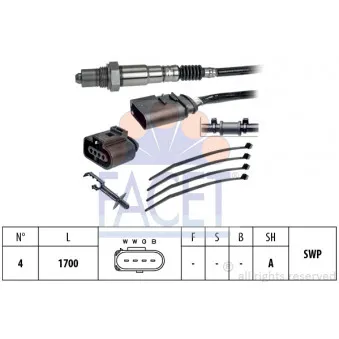 Sonde lambda FACET 10.8251