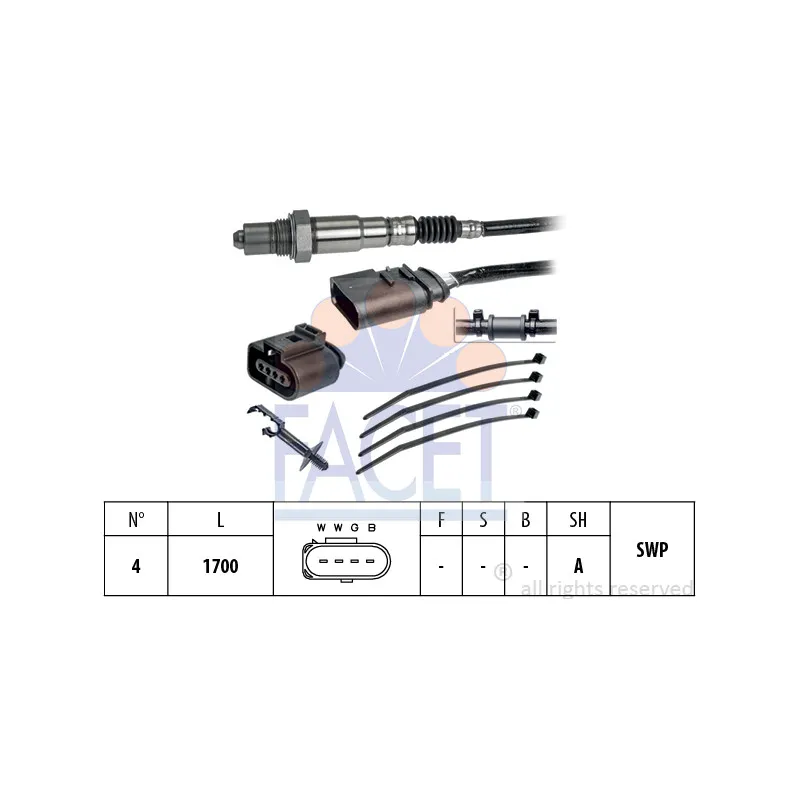 Sonde lambda FACET 10.8251