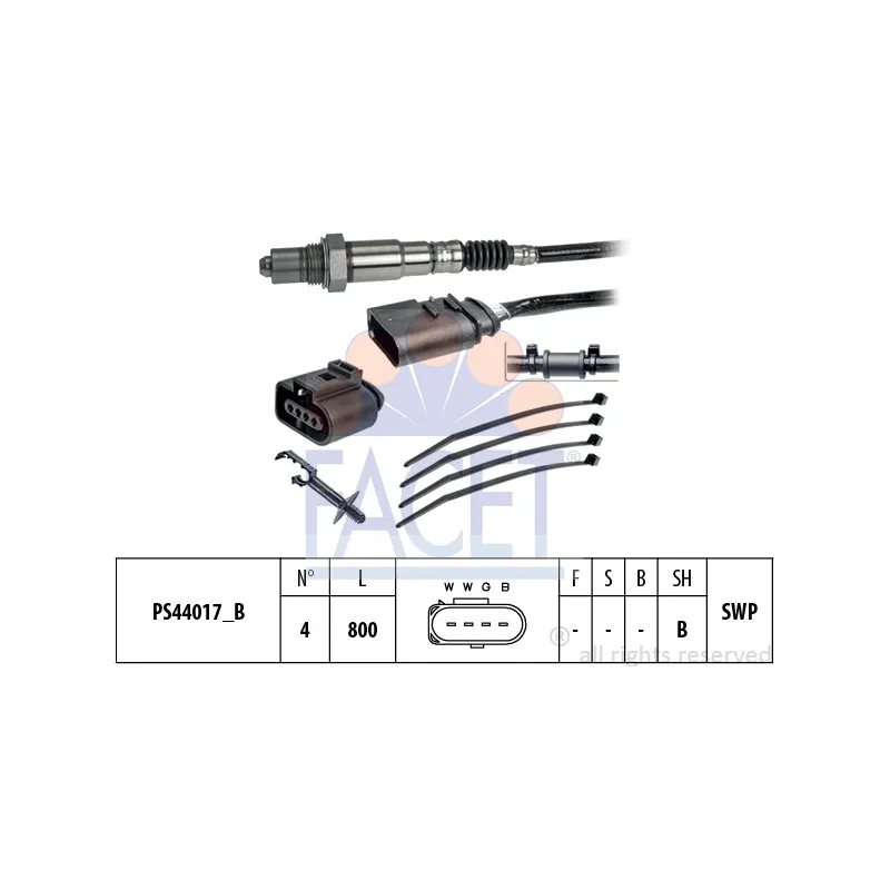 Sonde lambda FACET 10.8253