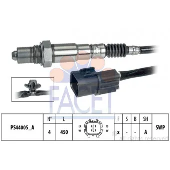 Sonde lambda FACET 10.8261