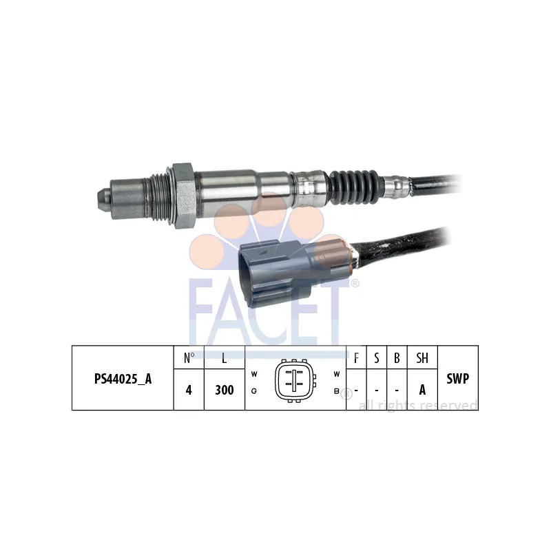 Sonde lambda FACET 10.8269