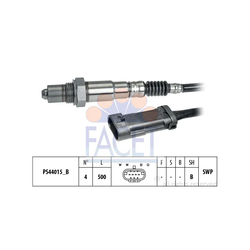 Sonde lambda FACET 10.8280