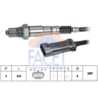 Sonde lambda FACET 10.8281