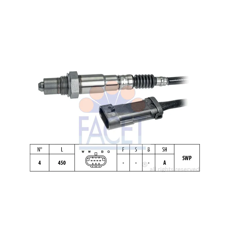 Sonde lambda FACET 10.8281