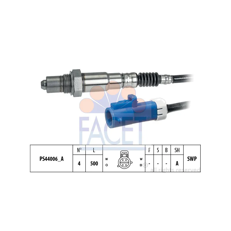 Sonde lambda FACET 10.8296