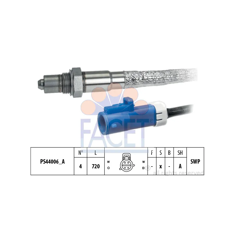 Sonde lambda FACET 10.8298