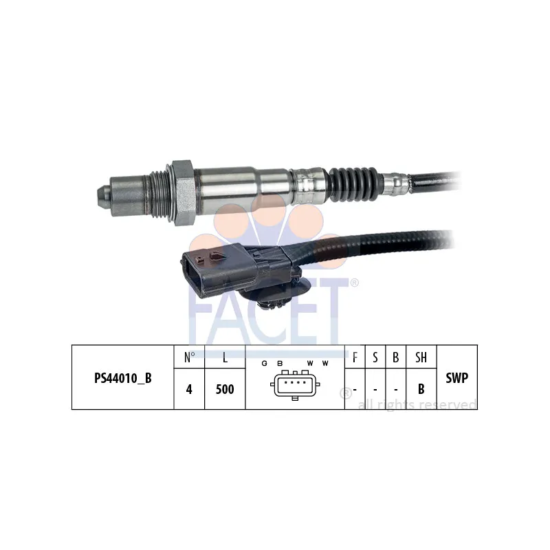 Sonde lambda FACET 10.8306