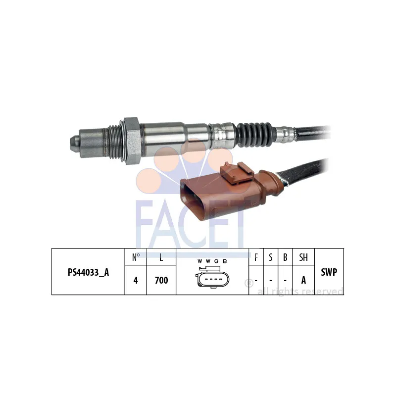 Sonde lambda FACET 10.8313