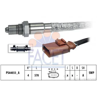 Sonde lambda FACET 10.8314