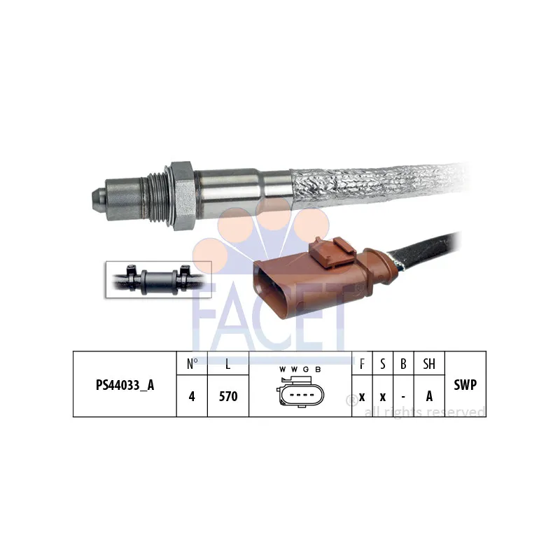 Sonde lambda FACET 10.8314