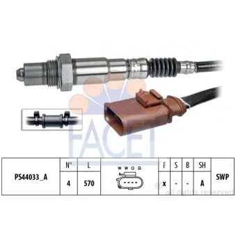 Sonde lambda FACET 10.8315